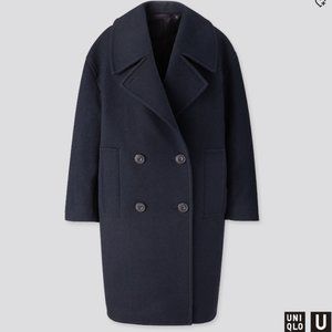 Uniqlo Navy Trench Coat